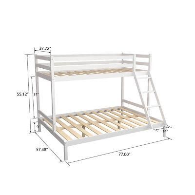 Hot Selling Modern Cheap Price Bedroom Furniture Wood Kids Bunk Bed with Ladders