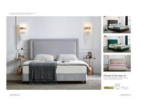 Modern MDF Wooden Leather Upholstery Headboard Hotel Single Bedroom Double Mattress