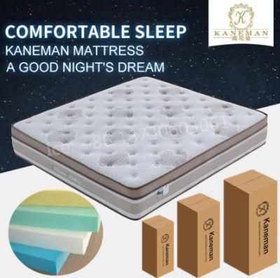 Customized 10 Inch High Density Foam Mattress Pocket Spring Mattress