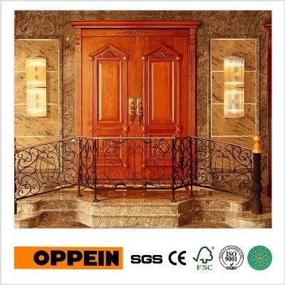 Oppein Latest Design European Style Interior Apartment Solid Wood Door