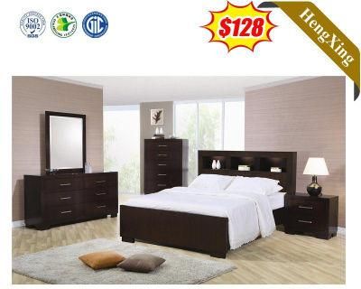 Philippe Style Wood Queen Bed Room Furniture Queen Bedroom Set Dresser Mirror Chest Nightstand