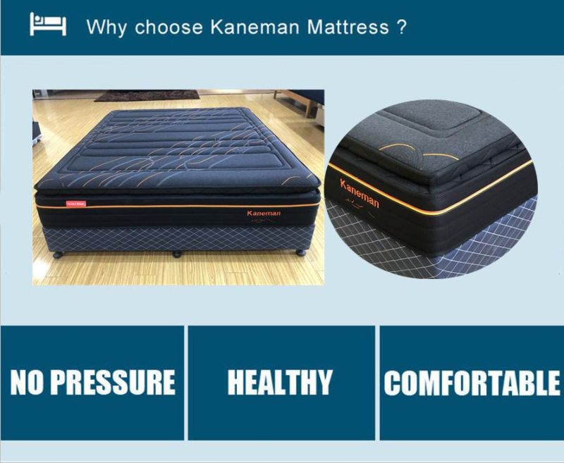 Pillow Top Bonnell Spring Mattress Wholesale Custom King Size Bedroom Mattress