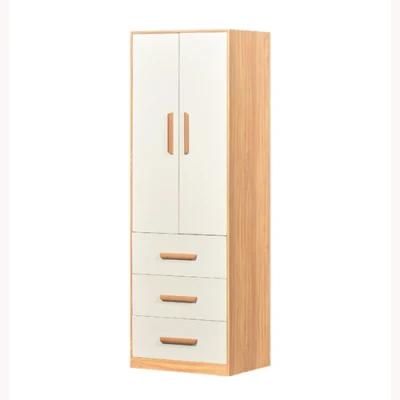 Wood Grain Steel Staff Clothes Cupboard Cabinets Hanging Rack Metal Wardrobe