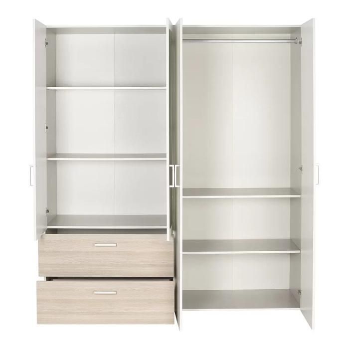Wholesale MFC Wooden Panel Clothes Bedroom Wardrobe Furniture with Drawer