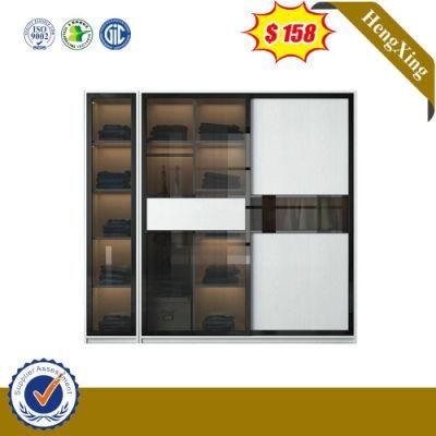 Modern Luxury Style Home Furniture Glass Door Storage Wordrobe