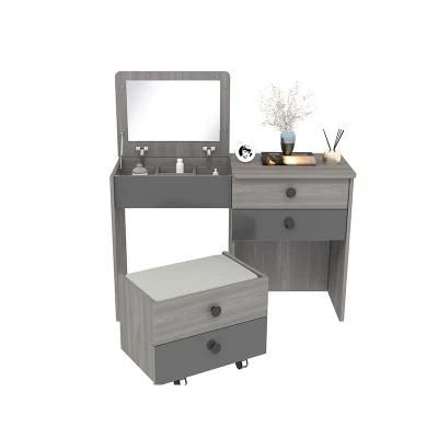Factory Price Hotel Furniture Set Bedroom Wooden Folding Mirror Dresser