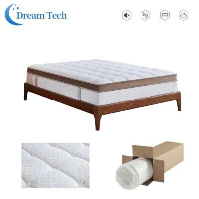 Factory Custom New Design Memory Foam Queen Size Pocket Spring Mattress