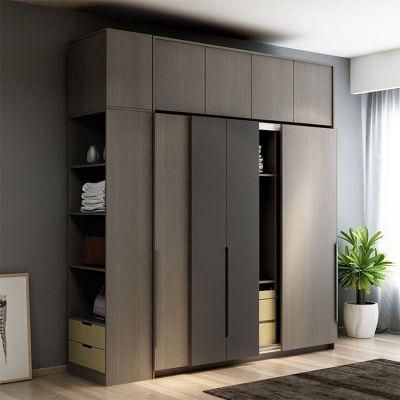 Best Sale Style Home Bedroom Furniture Large Melamine Board Material Wooden Wardrobe Sets