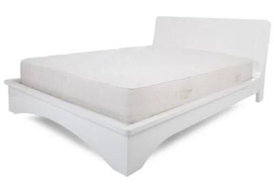 Nova White High Gloss Double Bed Frame