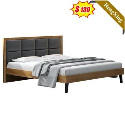Simple Style Creative Design High Backrest Apartment Hotel Furniture Bed Bedroom Set