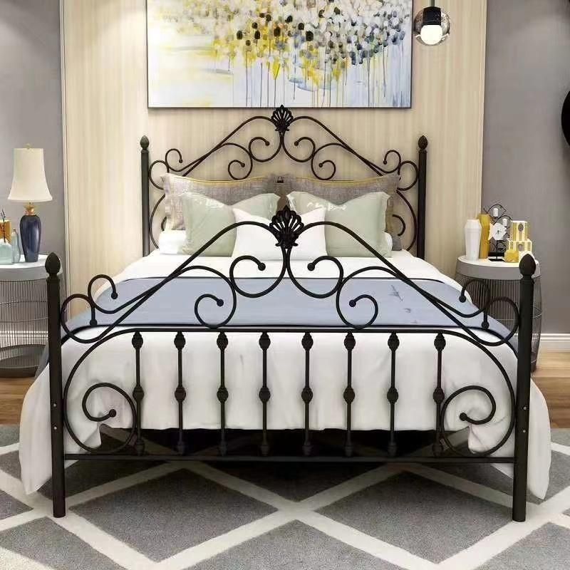 2020 Newest European-Style Metal Single Bed for Double Size