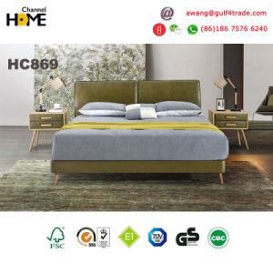 Bedroom Furniture New Elegant Design Modern Leather Bed (HC869)