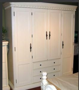 European White Wardrobe for Bedroom (classic)