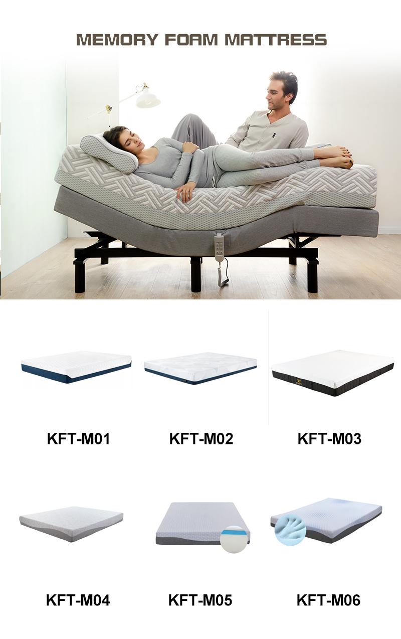 Mattress Manufacturing Single Cool Gel Memory Foam Mattress Pads Bed Topper