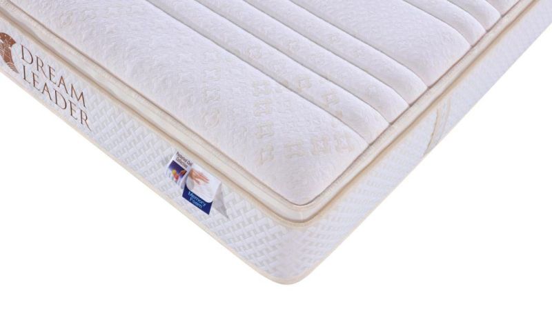 Hotel Bed Bedding Furniture Double Size Euro Top Pocket Spring Mattress