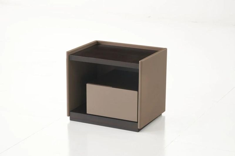 FL62 Night Stand /Eucalyptus Veneer / Steel Base Coating /Italian Modern Furniture Home and Hotel