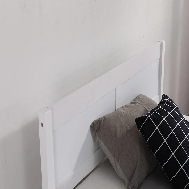 Modern Bedroom Furniture Simple 4FT Solid Pine Wood Single Bed