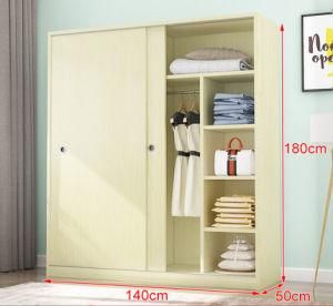 China Manufacturer Wholesale Cheap Modern Custom Wooden Sliding Door Wardrobe