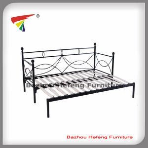 High Quality Metal Day Bed with Wood Slats (dB007)