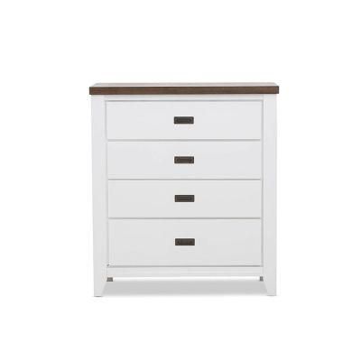 Wooden Bedroom 4 Wide Drawer Chest