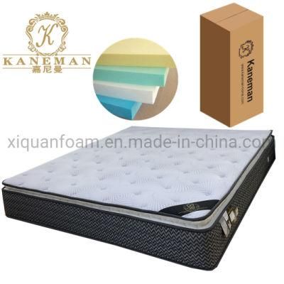 Rolled Coil Spring Mattress in a Box Custom Sizes Pillow Top Mattress