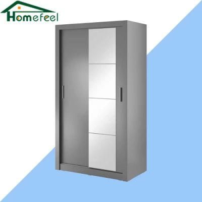 Modern Design Mirror Door Storage Wardrobe Wall Cabinet Bedroom Furniture