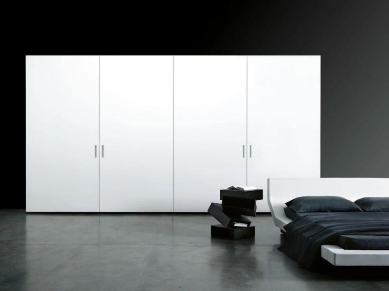 Plywood Material Modular 4 Door Wardrobe