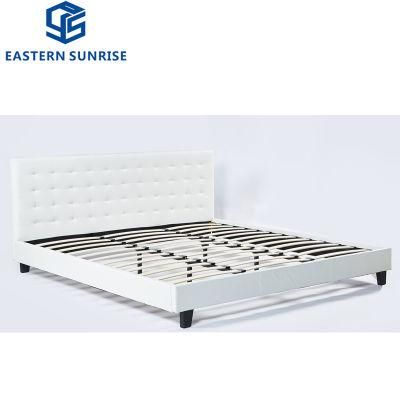 European Environmental Standard Leather Double Bed