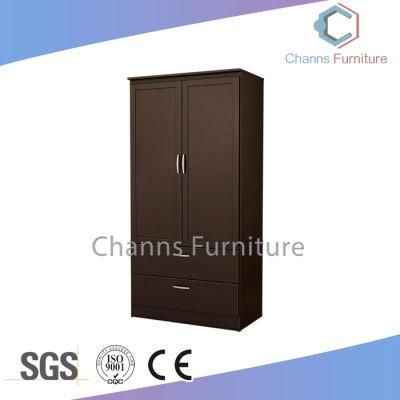 Hot Sales Bedroom Furniture Wooden Two Doors Wardrobe (CAS-BD1806)