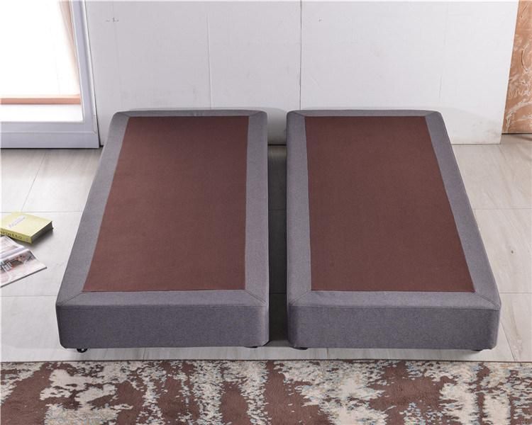 King Queen Size Adjustable Legs Plywood Bed Frame Bed Base Foundation Box Spring