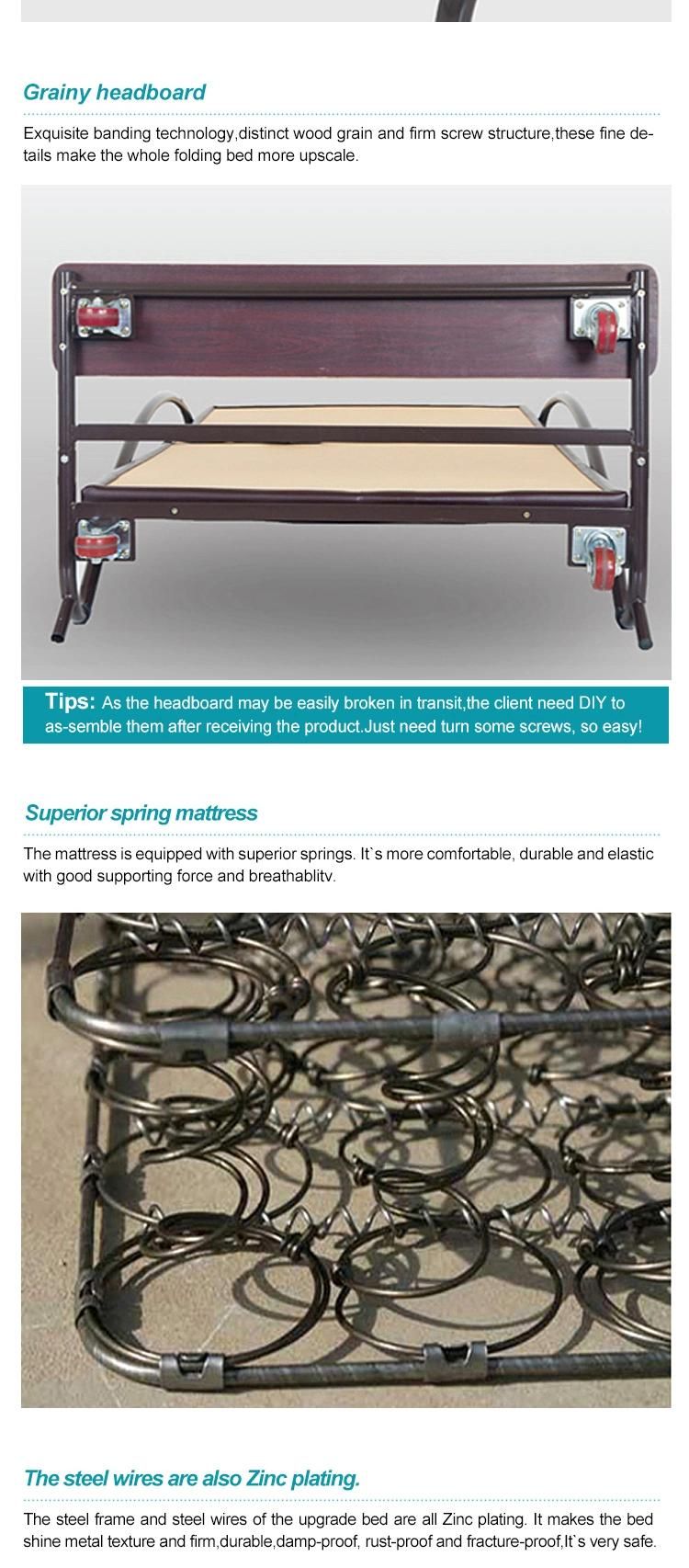 Wholesale Folding Sofa Bed Frame Swivel on Wheels Steel Furniture