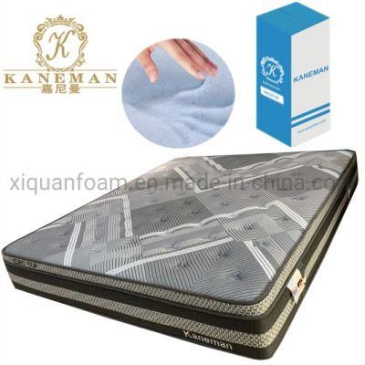 Plush Memory Foam Mattress King Compress 12inch Pocket Spring Mattress
