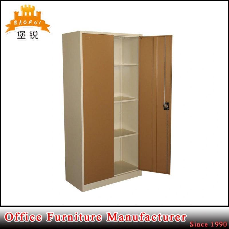 Jas-006 Steel Two Swing Door Galvanized Rust Resistant Metal Clothes Wardrobe