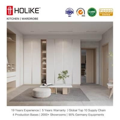 Chinese Customized MDF PVC Painted Bedroom Furniture Home Clothes Wardrobe