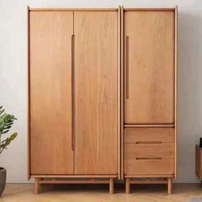 Nordic Simple Design Open Door Wardrobe with Drawers