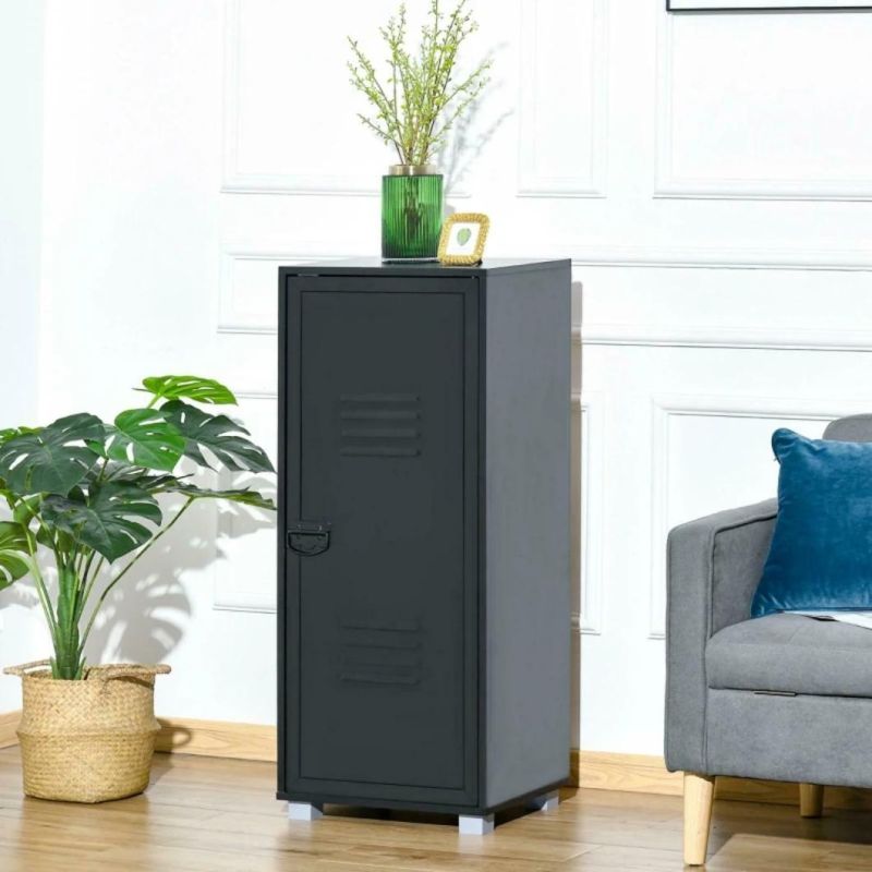 Hot Sale Home Office Gym Single Door Metal Locker Steel Filing Cabinets with Shelf