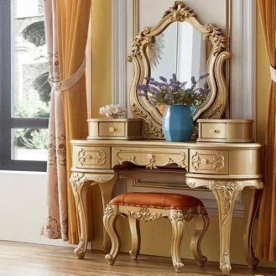Wooden Dresser Table in Optional Furniture Color for Bedroom Furniture
