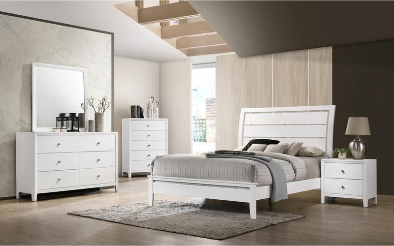 Nova High-End White MDF Sideboard Wooden Home Furniture Set Cupboard Storage Cabinet