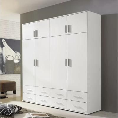 Factory Direct Sales Modern Fashion Eight-Door Combination Large Space Wardrobe