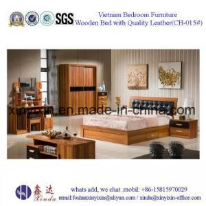 King Size Leather Bed Luxury Hotel Bedroom Furniture (SH-015#)