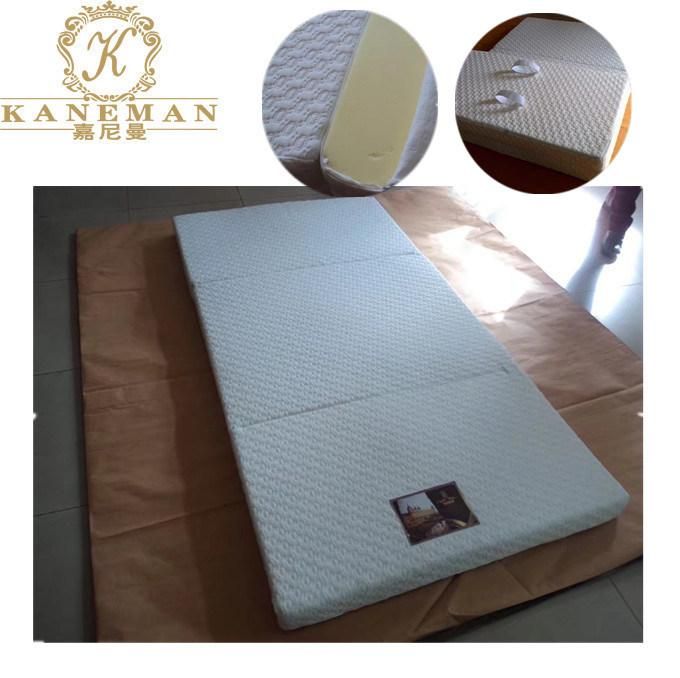 Factory Supply Bamboo Fabric High Density Folding Foam Travel Mattress