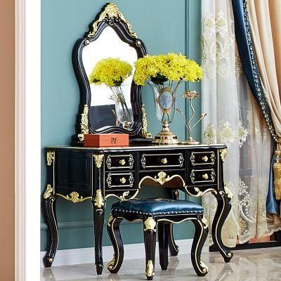 Optional Color Dresser Table with Dressing Stool for Bedroom Furniture