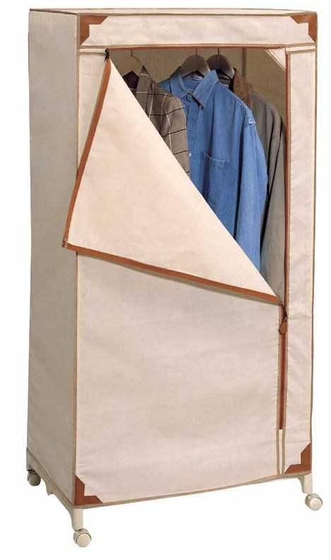 Simple Bedroom Fabric Portable Assemble Folding Sliding Cloth Wardrobe