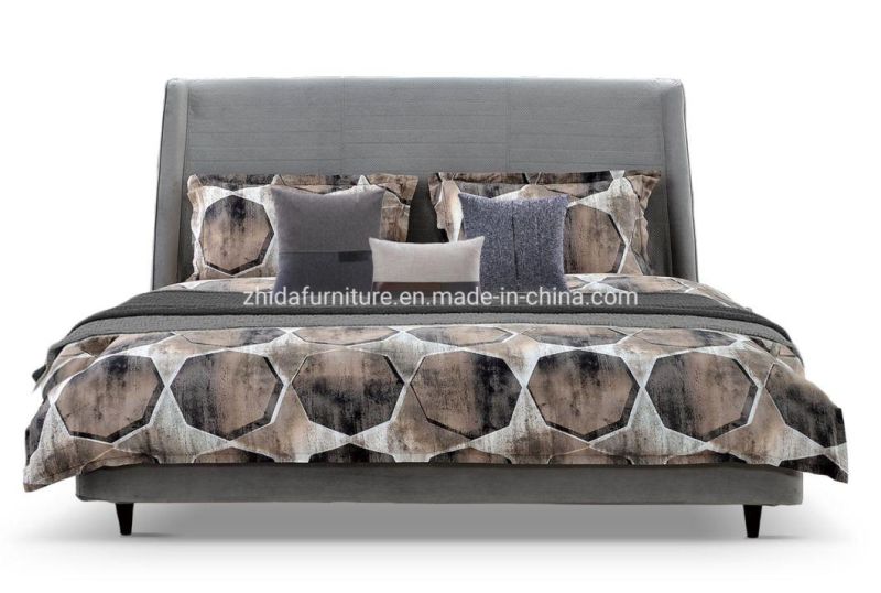 Modern Home Furniture Fabric King Size Bedroom Bed