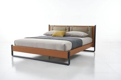 Be2010 Leather Bed, Modern Design Bedroom Set in Home and Hotel