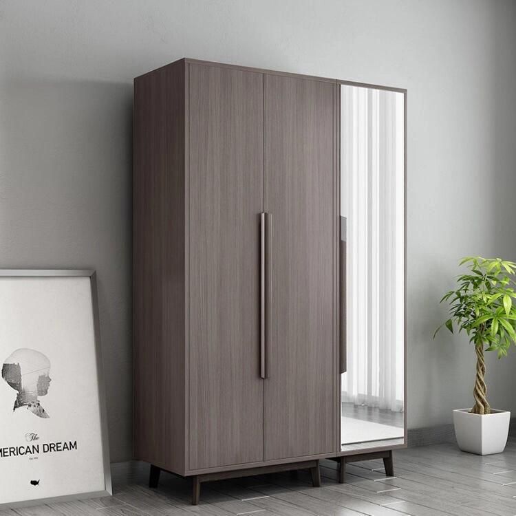 Home Bedroom Center Easy Assemble Locker Design Waterproof Portable Wood Clothing Wardrobe Set