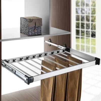 (Hz005) Aluminum Pull-out Wardrobe Trousers Rack