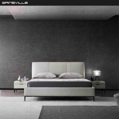 New Design Italy Modern Double Customized Home Leather Bed Bedroom Furniture