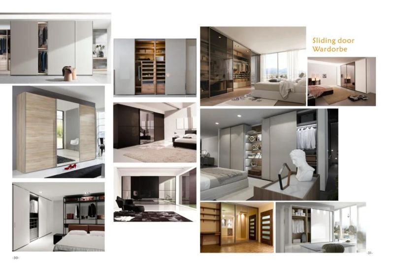 Custom Luxurious Laminate Walked in Wardrobe Bedroom Furniture