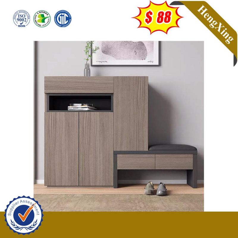Elegant Solid Wood Modern Melamine Home Furniture Shoe Cabinet